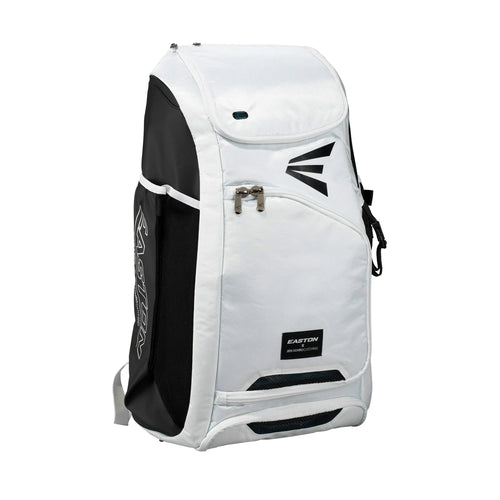 EASTON JEN SCHRO Edition Softball Catchers Bat and Equipment Backpack | 2021 | White | Female Inspiration Lining | Vented Main Gear Compartment | 2 Bats Sleeves | Side Leg Guard Pockets | E700CBP