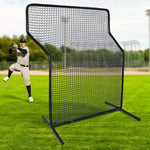 Softball Baseball Pitching Z Screen Protector Net 5X7 FT Mini Z Screen Baseball Net Portable for Batting Cage Indoor Outdoor Portable Baseball Softball Protective Z Pitching Screen Net