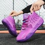 Fashionable High-Top Basketball Shoes with Cushioning