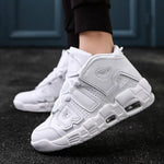 Couple's High-Top Basketball Shoes for Fall Fashion