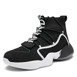 Men's High-Top Basketball Shoes - Breathable Fashion Sneakers