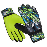 AlphaSports Soccer Goalie Gloves for Kids Boys Youth and Adult Football Goalkeeper Gloves with 4mm Latex Palm and Double Wrist Protection (Yellow-Fluorescent Size 3 Suitable for 5 to 6 Year Old)