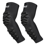 TIAXU TIAXU Padded Arm Sleeves Elbow Forearm Crashproof Pads Protection Support for Football Basketball Volleyball Soccer Youth Adult 2 Pack