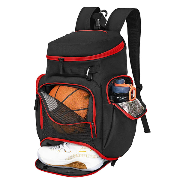 LARIPOP Basketball Backpack Large Sports Bag Gym Bag with Ball Compartment and Shoe Compartment to Store Sports Shoes Water Bottles Laptops and Daily Necessities Widely Used in Basketball Soccer