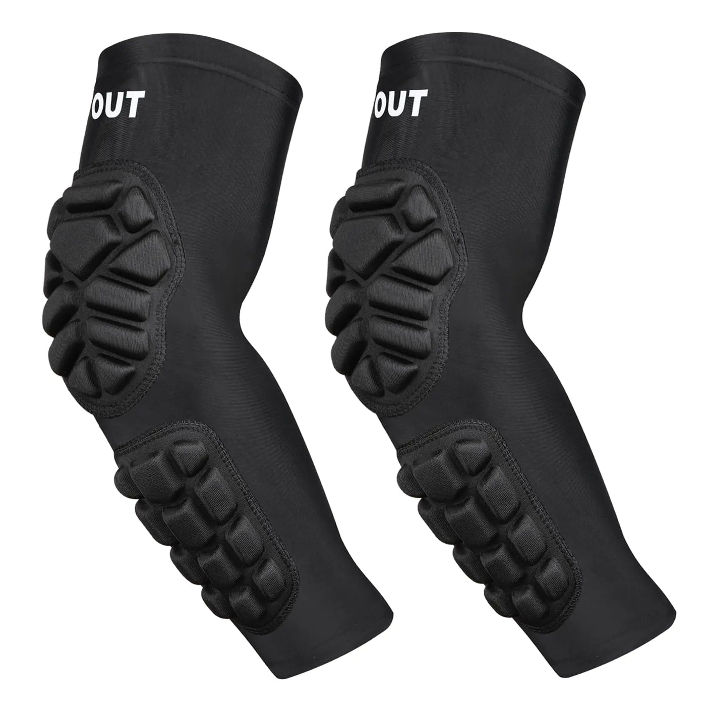 TIAXU TIAXU Padded Arm Sleeves Elbow Forearm Crashproof Pads Protection Support for Football Basketball Volleyball Soccer Youth Adult 2 Pack