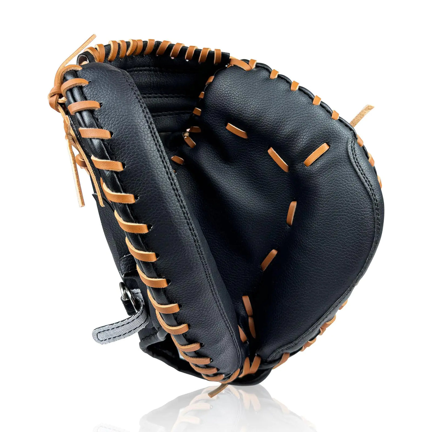 Baseball Catcher GloveBaseball and Softball Catchers Mitt for Kid Youth Aldult Baseball TrainingComfortable DurableLeft Hand Glove (Dark Brown 33 Inch)