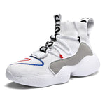 Men's High-Top Basketball Shoes - Breathable Fashion Sneakers