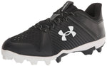 Under Armour Mens Leadoff Low Rubber Molded Baseball Cleat (001) Black/Black/White 10