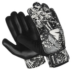 Shaz Soccer Goalkeeper Gloves for Kids Boys Children YouthFunky Football Goalie Gloves Anti Slip 4mm Latex Palm with Strong Grip & Double Wrist Protection (White Size 3 Suitable for 5-6 Years)