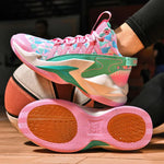 New Men's High-Top Pink Casual Basketball Shoes