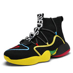 Men's High-Top Basketball Shoes - Breathable Fashion Sneakers