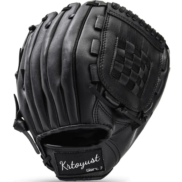 KRTOYUST® | Baseball Glove | Performance Composite Leather Baseball Mitts for Adult Youth | Baseball Softball Outfield Infield Mitts (Basket Web 11.5 Inch Right Hand Throw)