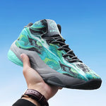 Men's High-Top Basketball Shoes - Breathable & Durable