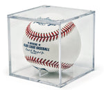 BallQube Baseball Display Case Autographed Baseball Case for Display UV Protected Baseball Cube Display Memorabilia Baseball Display Case Square Clear Baseball Display Case Holder 4 Pack