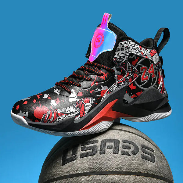 Boys' Basketball Shoes for Ages 11-15 (Leather)