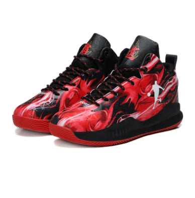 Men's High-Top Basketball Shoes - Breathable & Durable