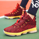 Cushioned High-Top Basketball Shoes for Outdoor Sports